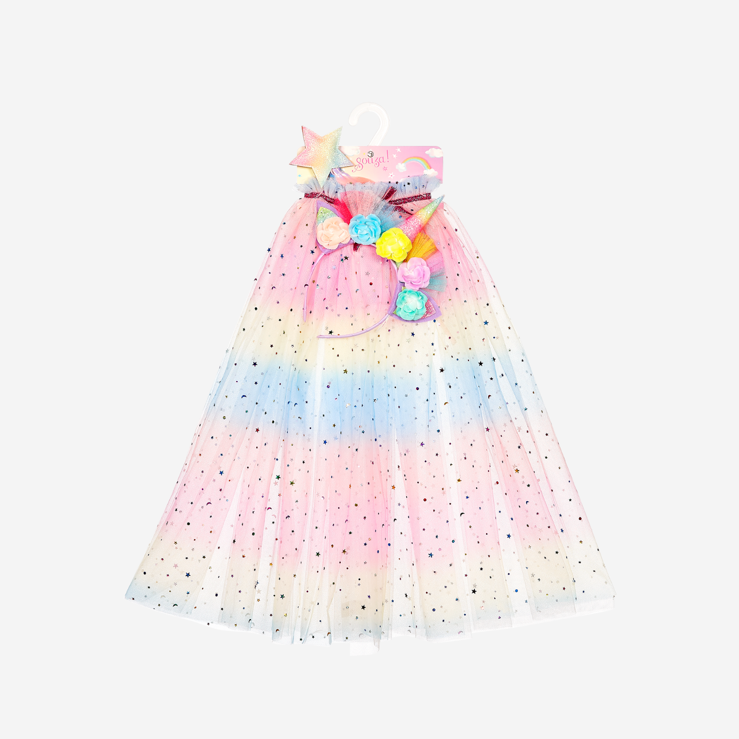 UNICORN CAPE + TIARA + WAND SET