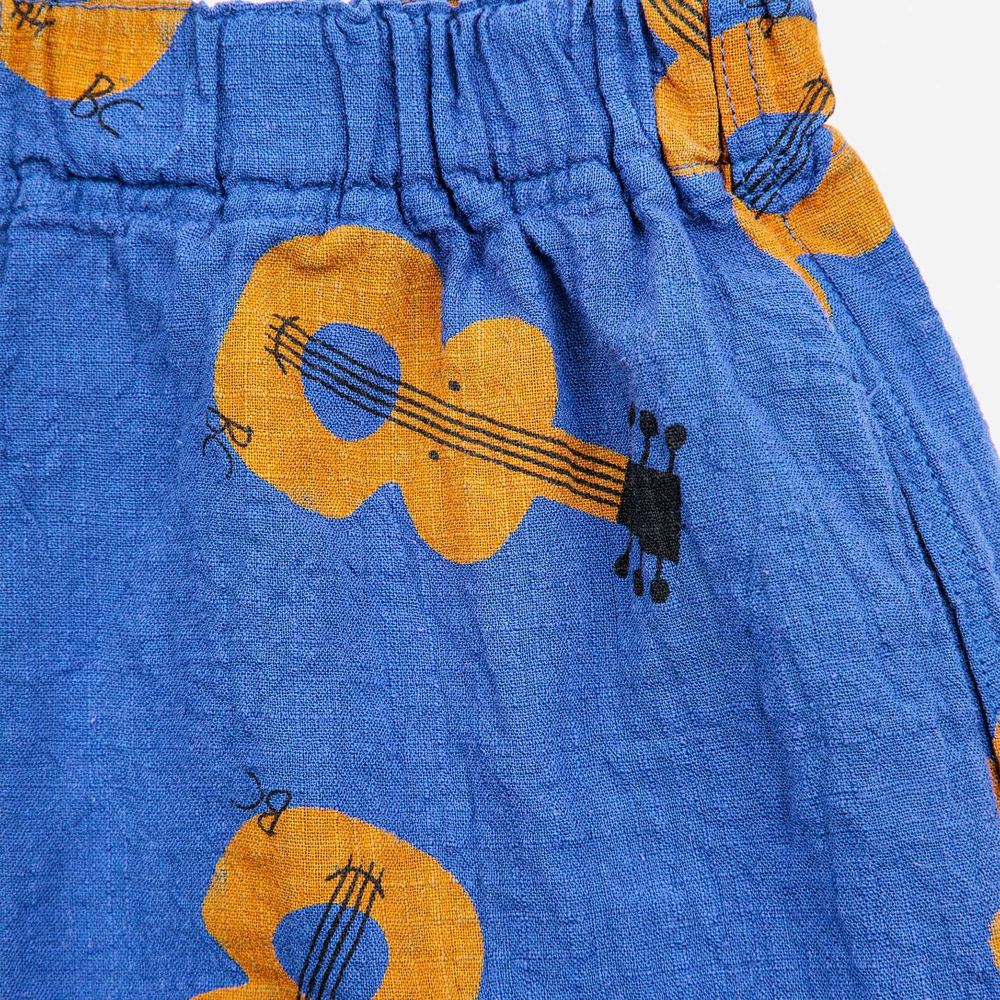 Akoestische gitaar overal geweven shorts