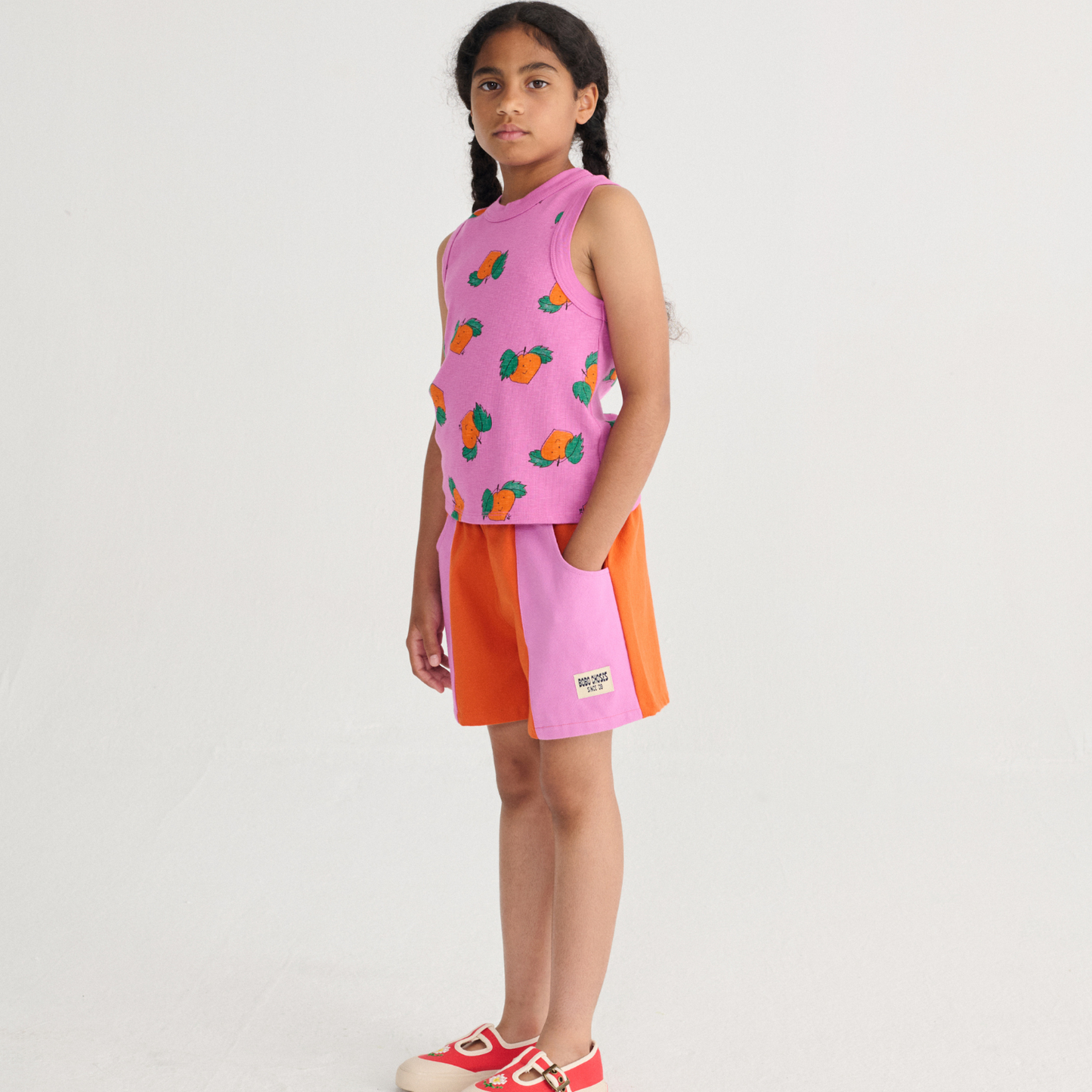 BOBO CHOSES COLOR BLOCK WOVEN SHORTS