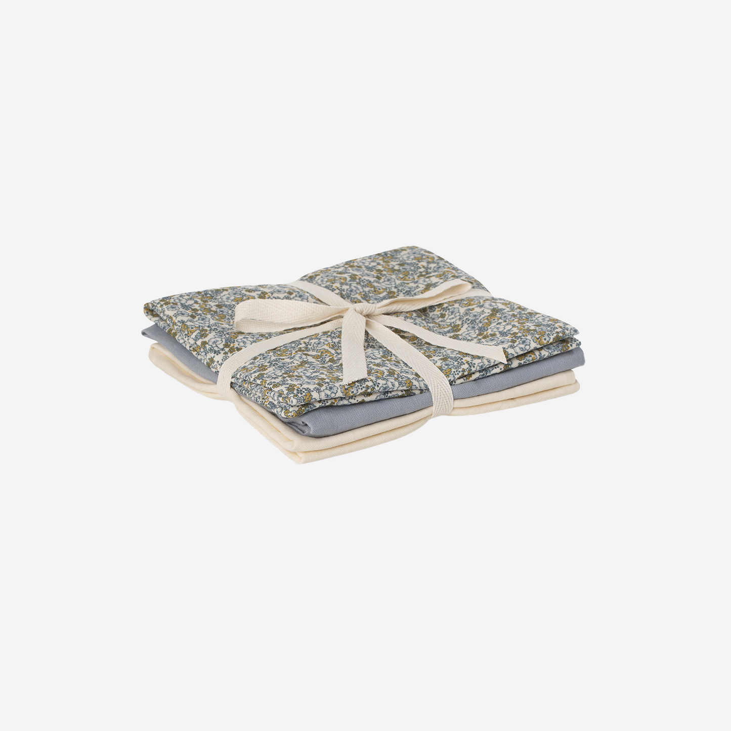 BORA MUSLIN CLOTH 3-PACK BOUQUET BLEU