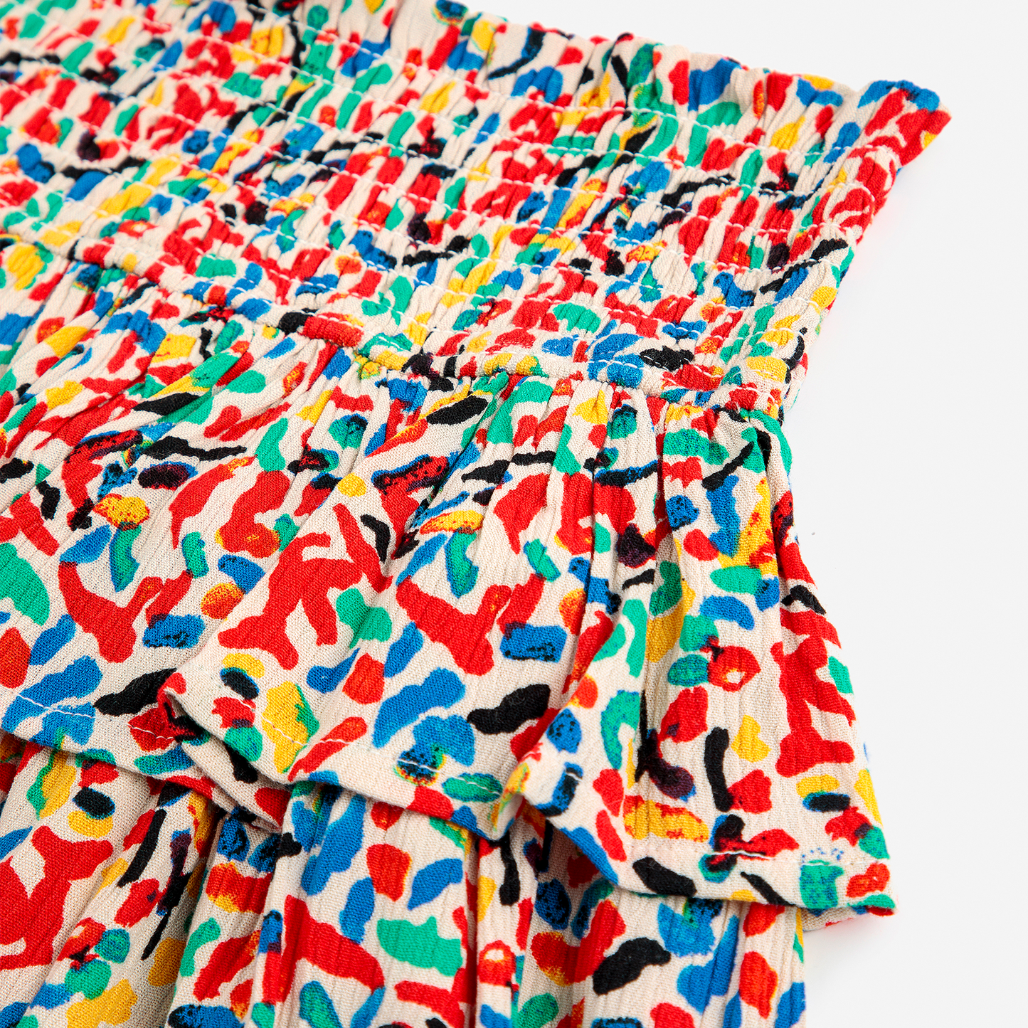 CONFETTI ALL OVER WOVEN RUFFLE SKIRT