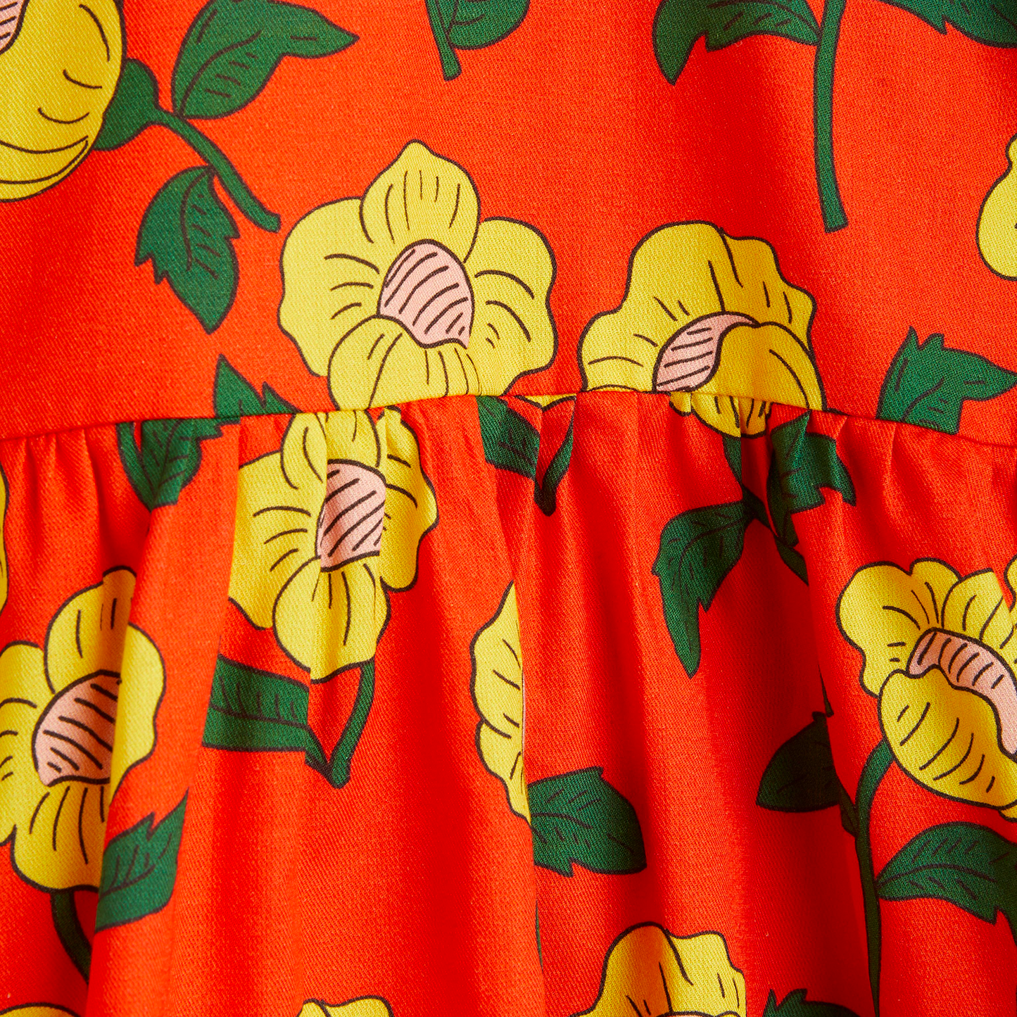 FLOWERS WOVEN DRESS