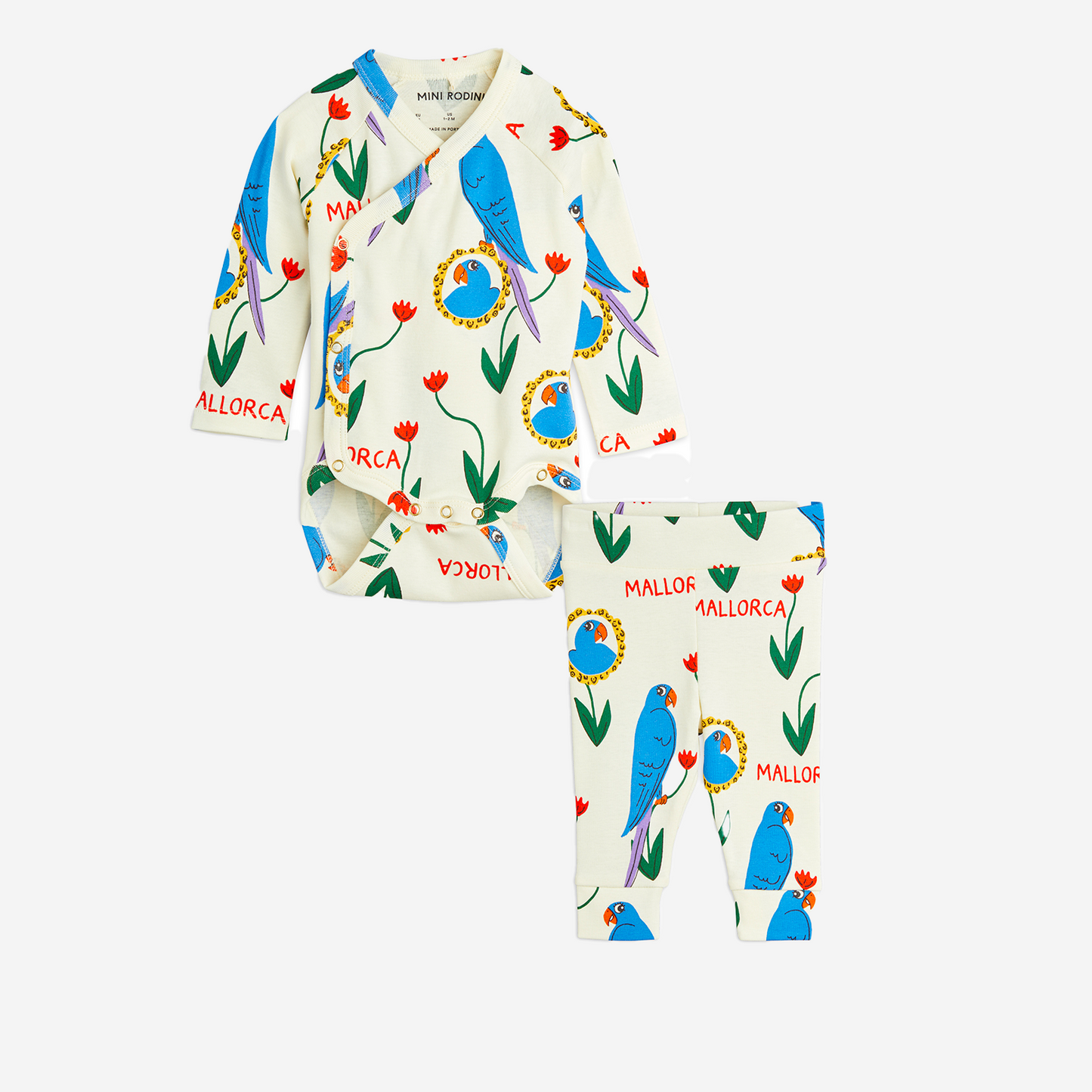 MINI RODINI | Parrots Baby Set
