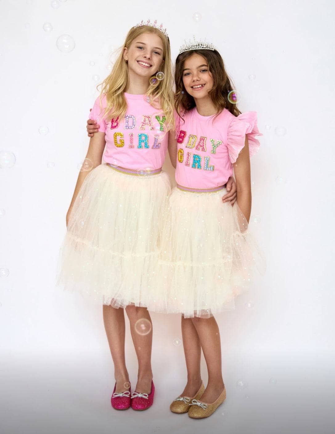 LOLA AND THE BOYS | Pink Birthday Girl Gem T-Shirt