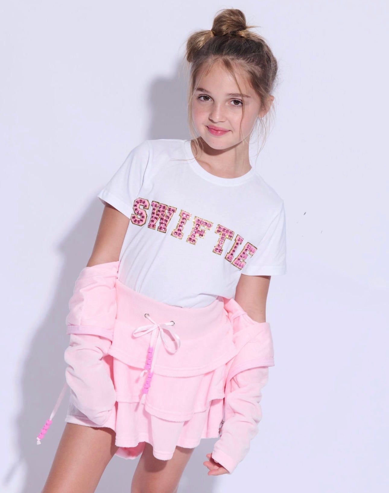 PINK CRYSTAL SWIFTIE T-SHIRT