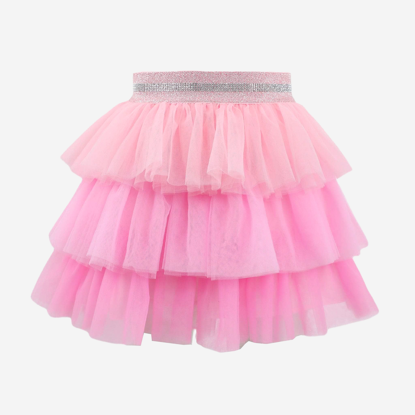 ROZE OMBRÉ GELAAGDE ROK