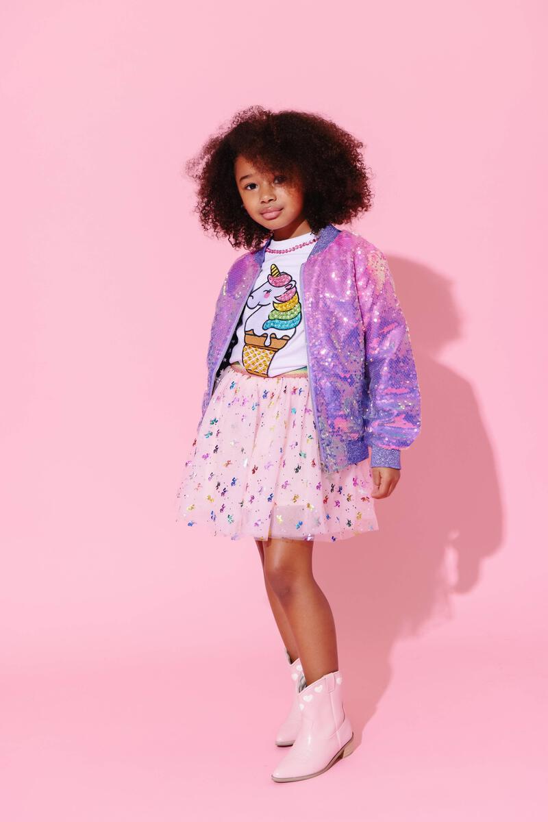 REGENBOOG METALLIC EENHOORN TUTU