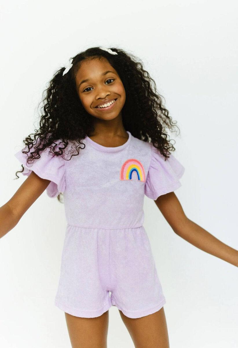 TERRY RAINBOW ROMPER