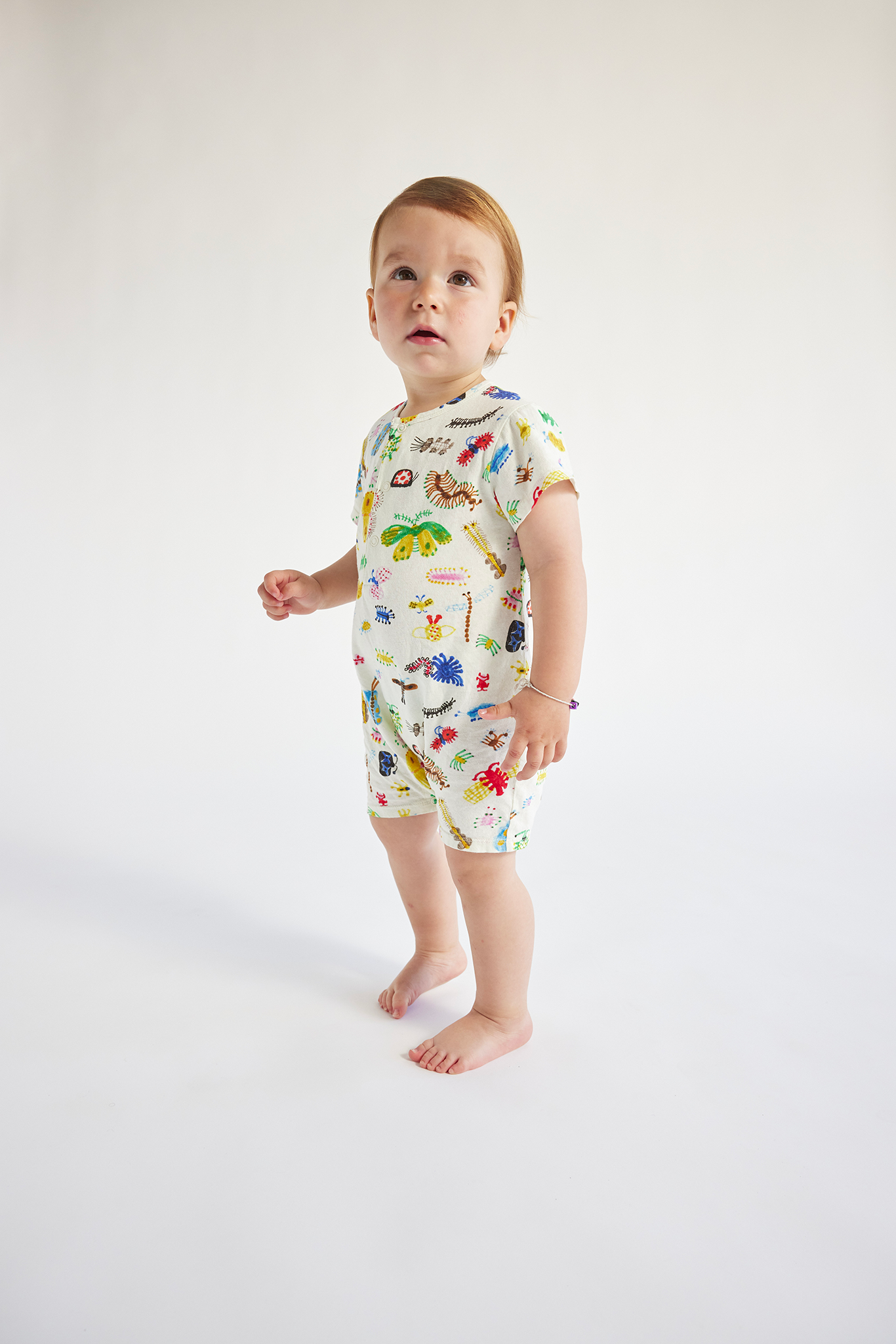 BABY FUUNY INSECTS ALL OVER PLAYSUIT
