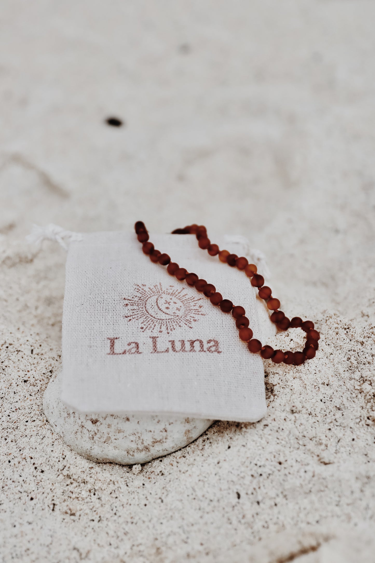 LA LUNA AMBER BABY NECKLACE - CHERRY