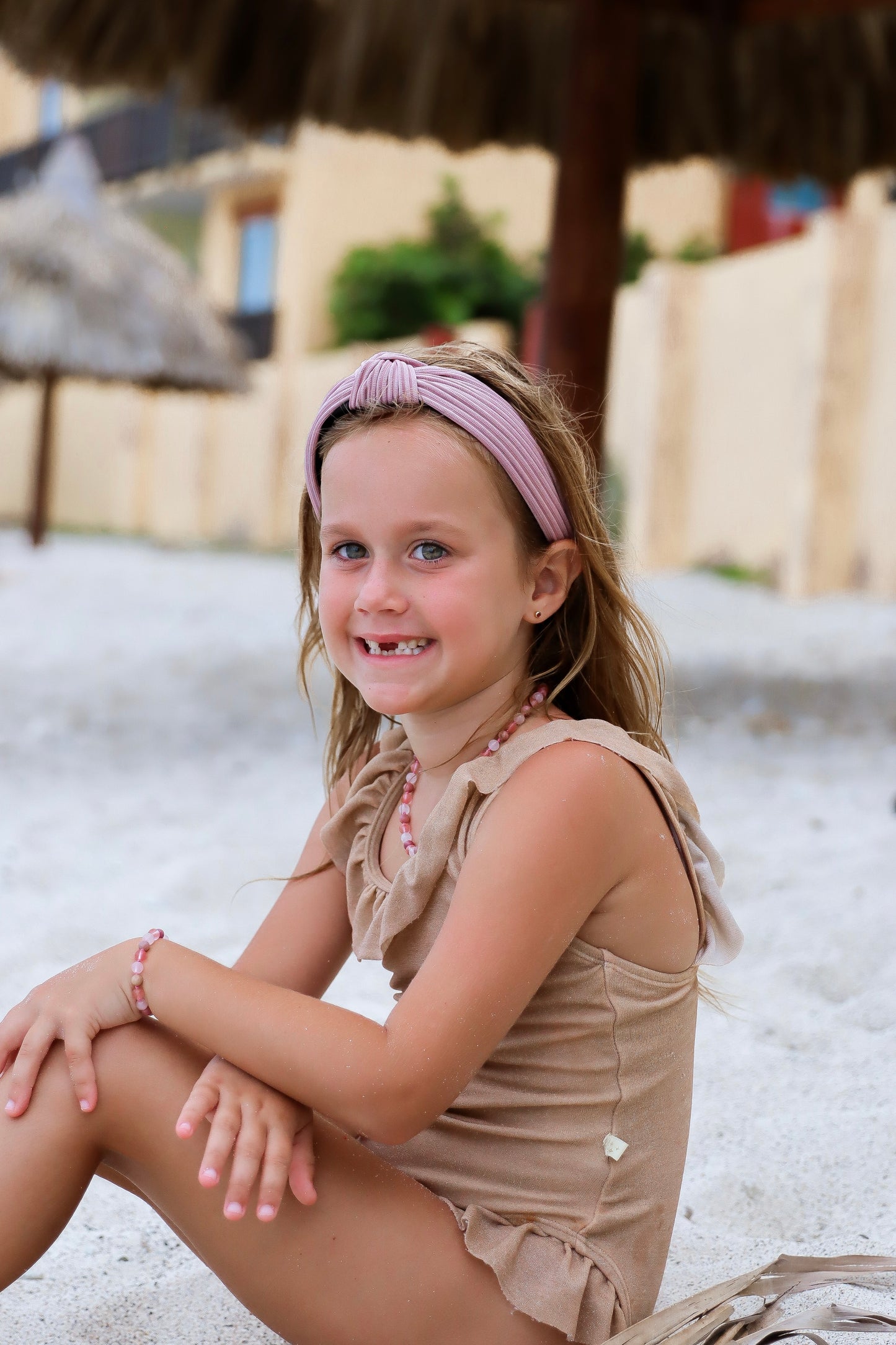 LA LUNA AMBER KIDS NECKLACE - PINK