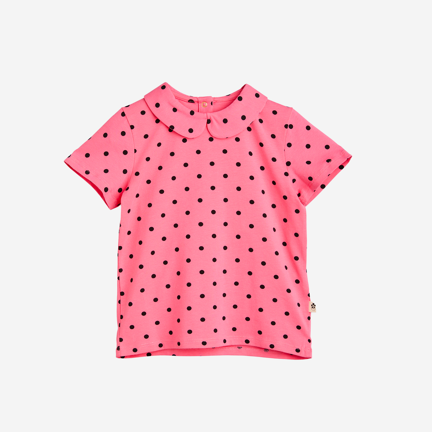 T-shirt met stippenkraag