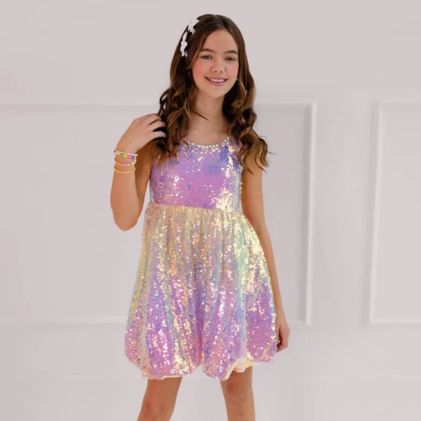 SPARKLE OMBRE RAINBOW DRESS