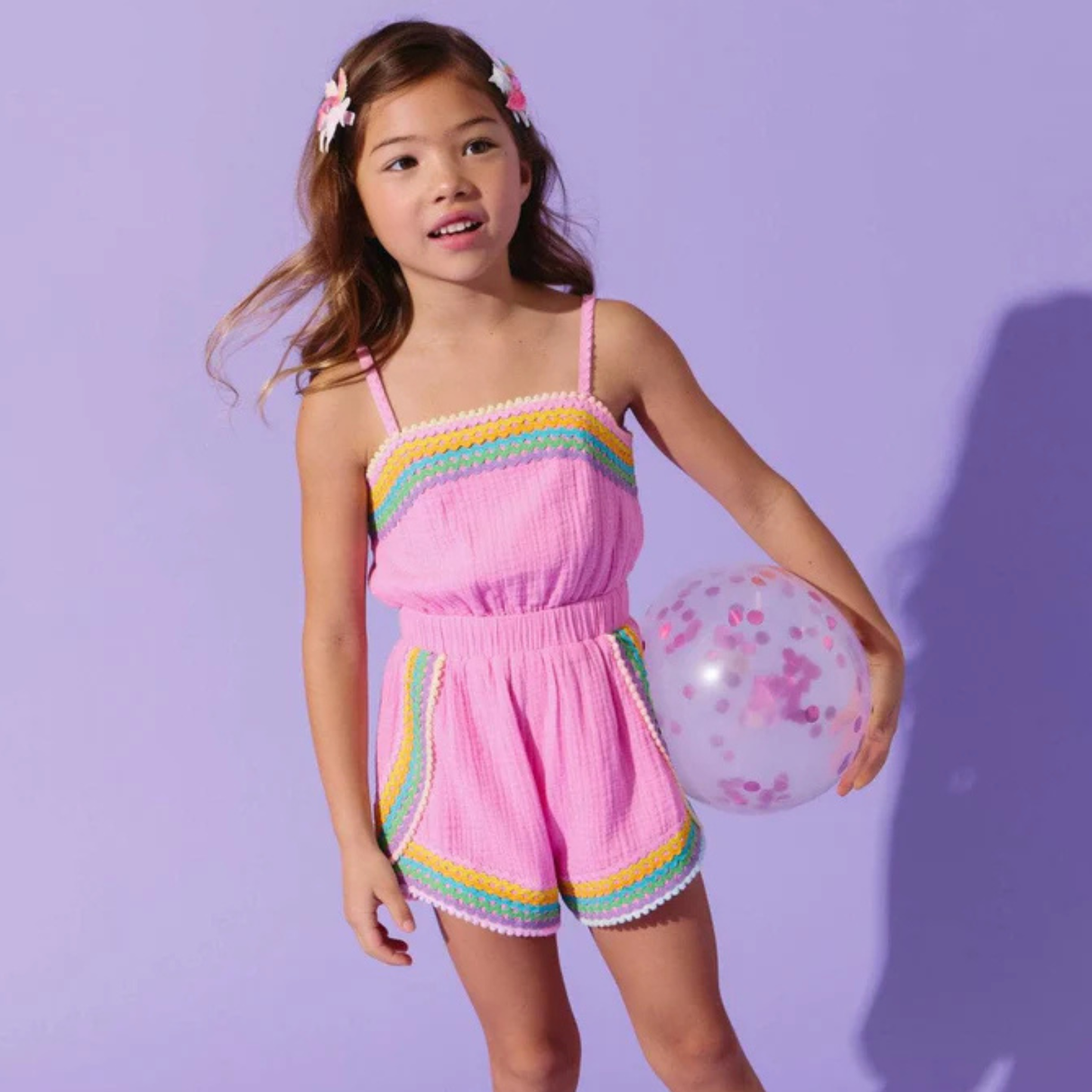 PINK RAINBOW SUMMER ONE-PIECE