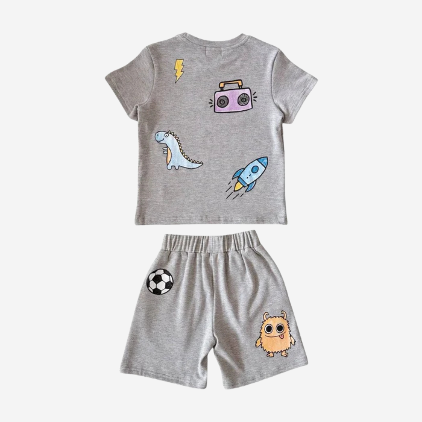 BOYS STICKER SHORT SET
