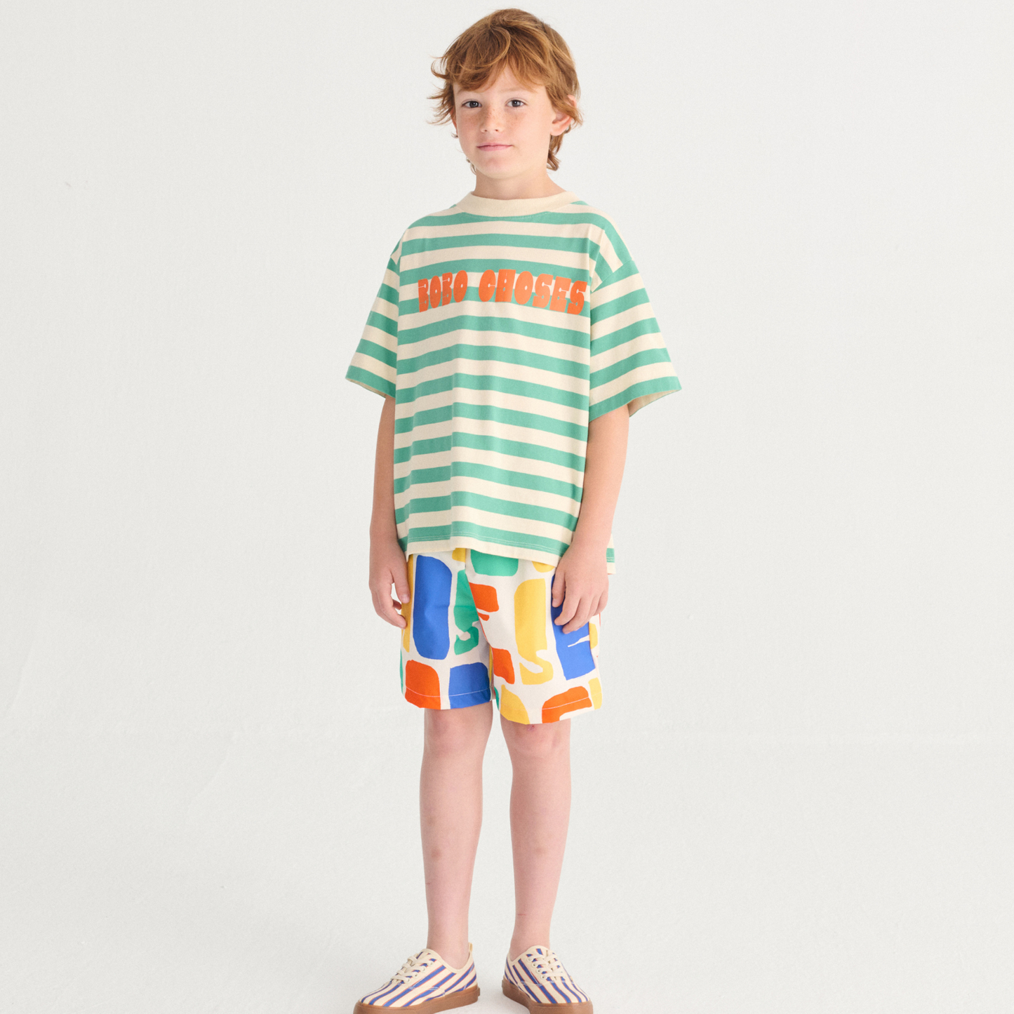 BOBO CHOSES MODERN STRIPED T-SHIRT
