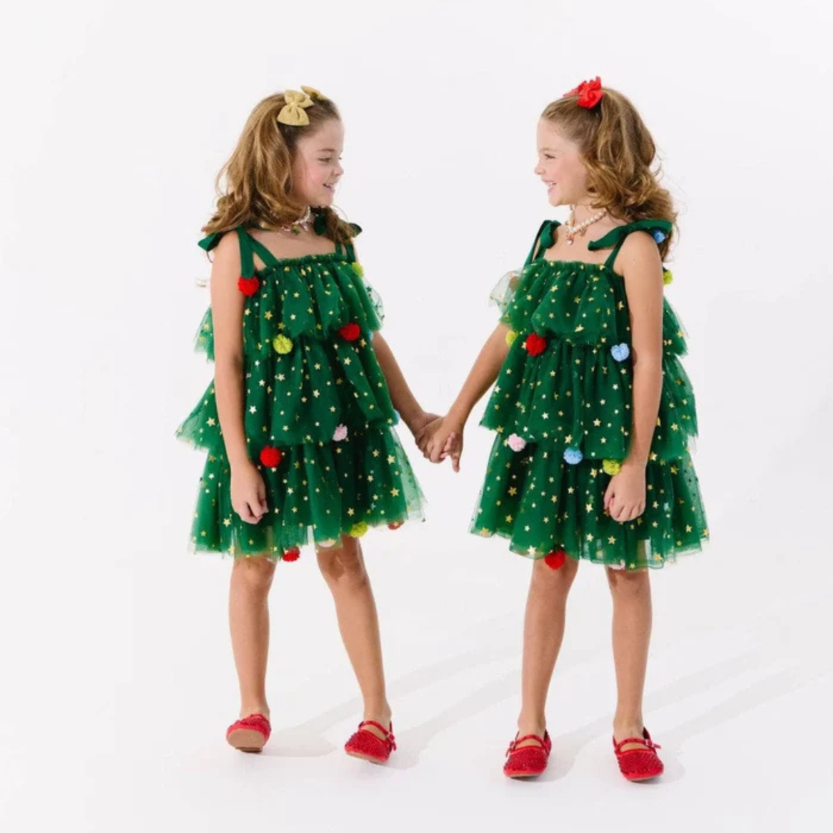 CHRISTMAS STARRY TULLE DRESS