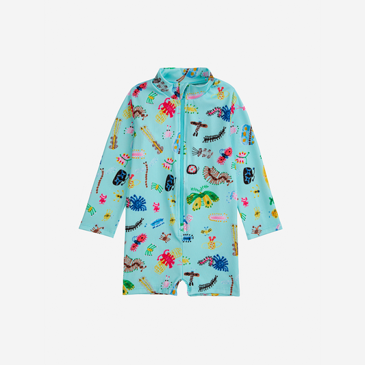 FUNNY INSECTS ALL OVER SWIM OVERALL