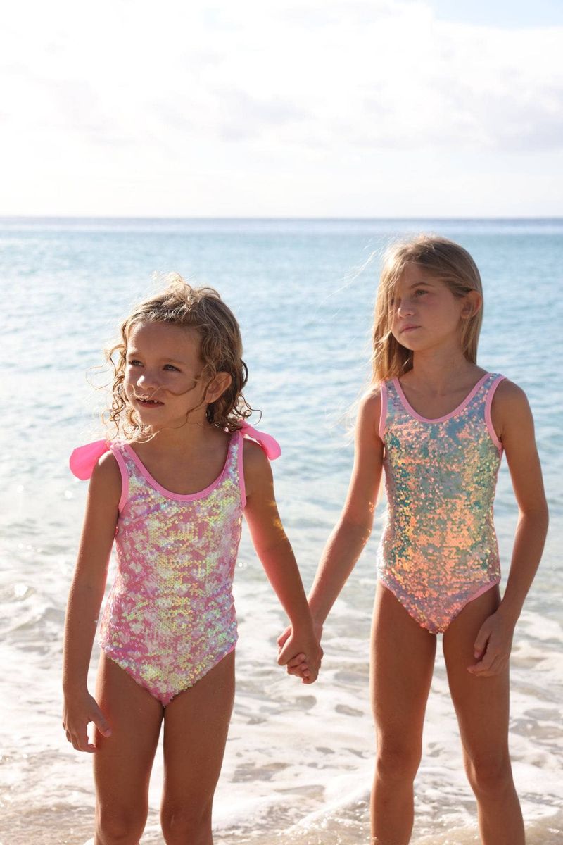 FULL HEARTS SEQUIN SWIMSUIT