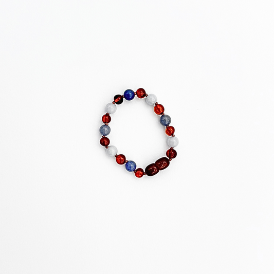 LA LUNA AMBER KIDS BRACELET - BLUE