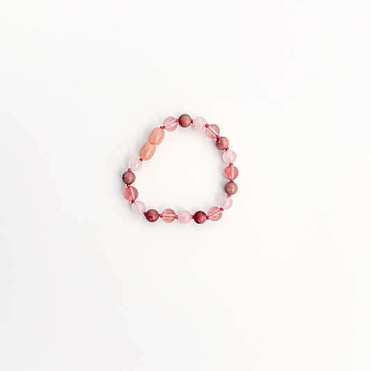 LA LUNA AMBER KIDS BRACELET - PINK