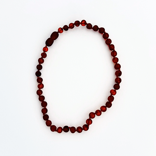 LA LUNA AMBER BABY NECKLACE - CHERRY