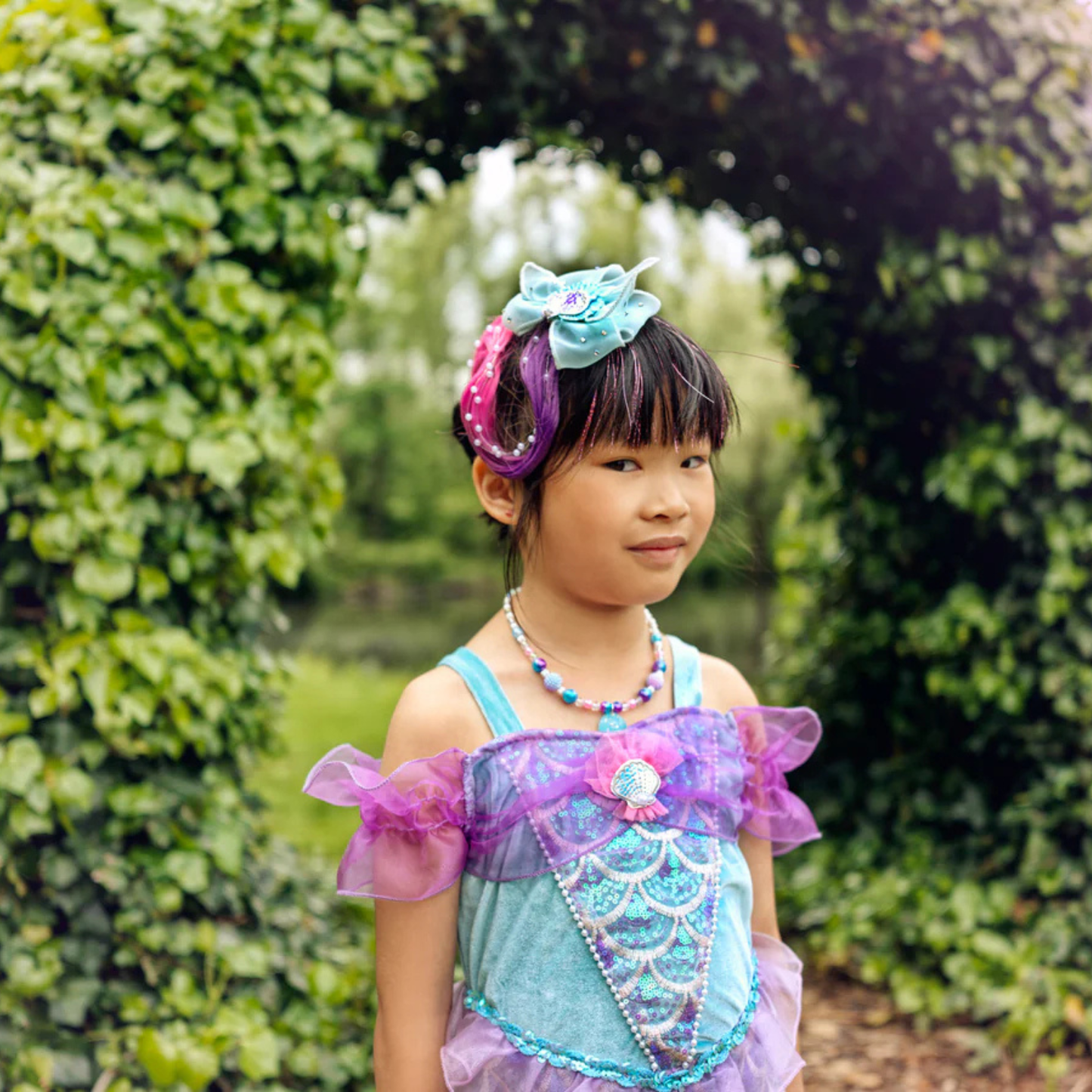 NAIARA MERMAID DRESS, 5-7 YRS, 110-122 CM (1 PC)