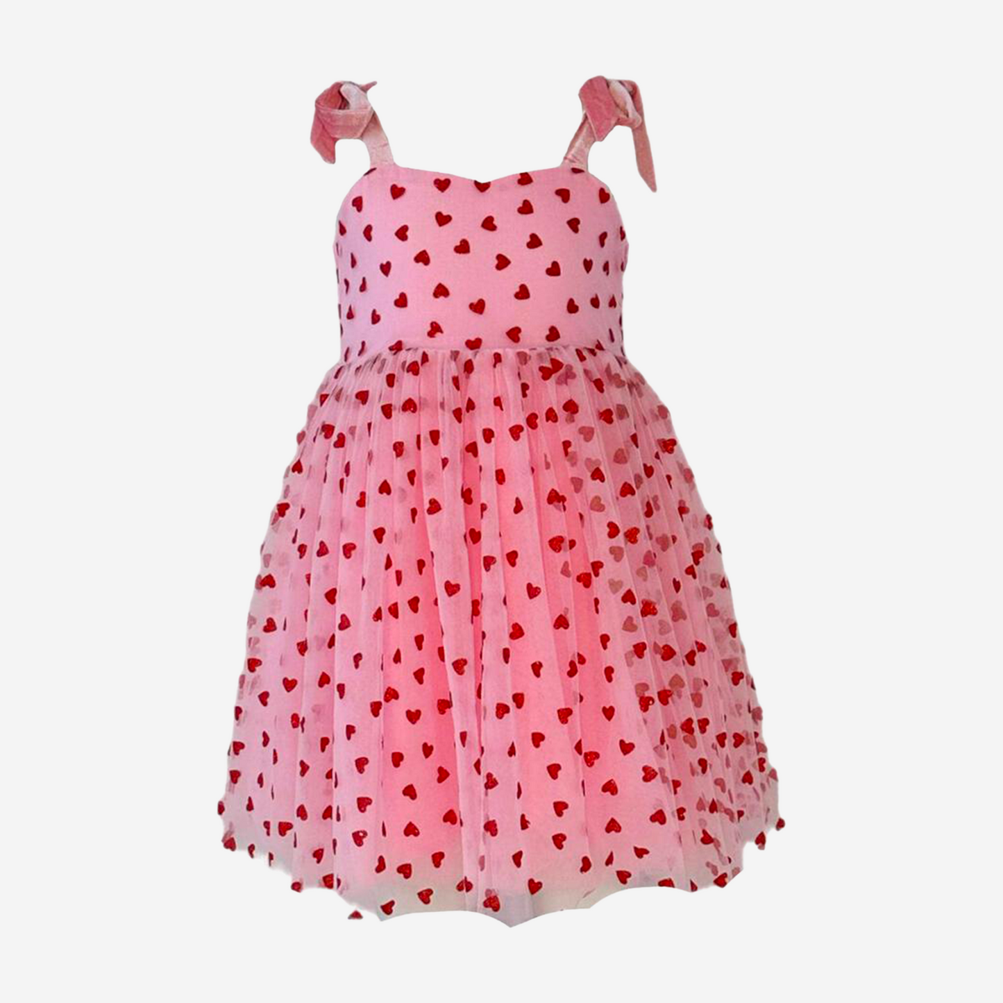 PINK HEARTS TANK DRESS