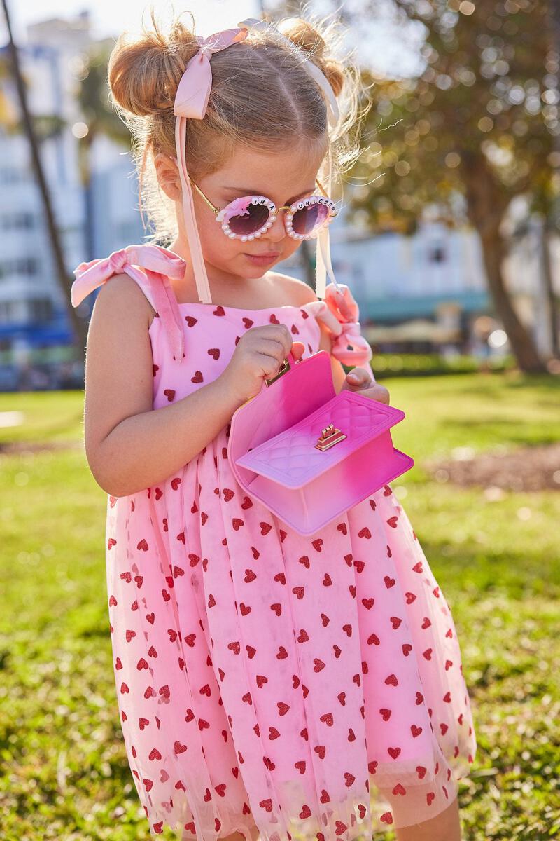 PINK HEARTS TANK DRESS