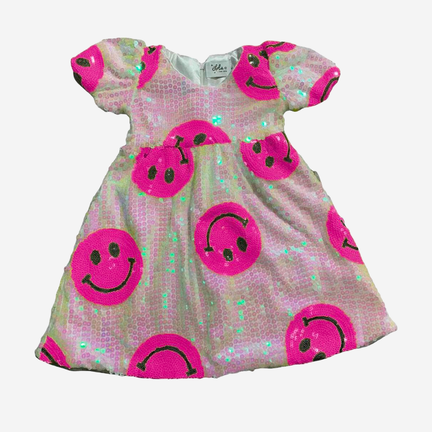 PINK HAPPY EMOJI DRESS