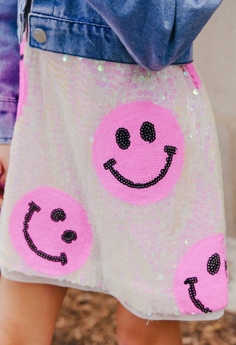 PINK HAPPY EMOJI DRESS