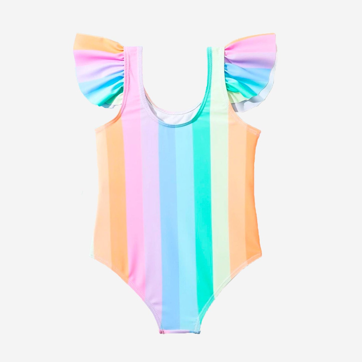 RAINBOW STRIPED SWIMSUIT