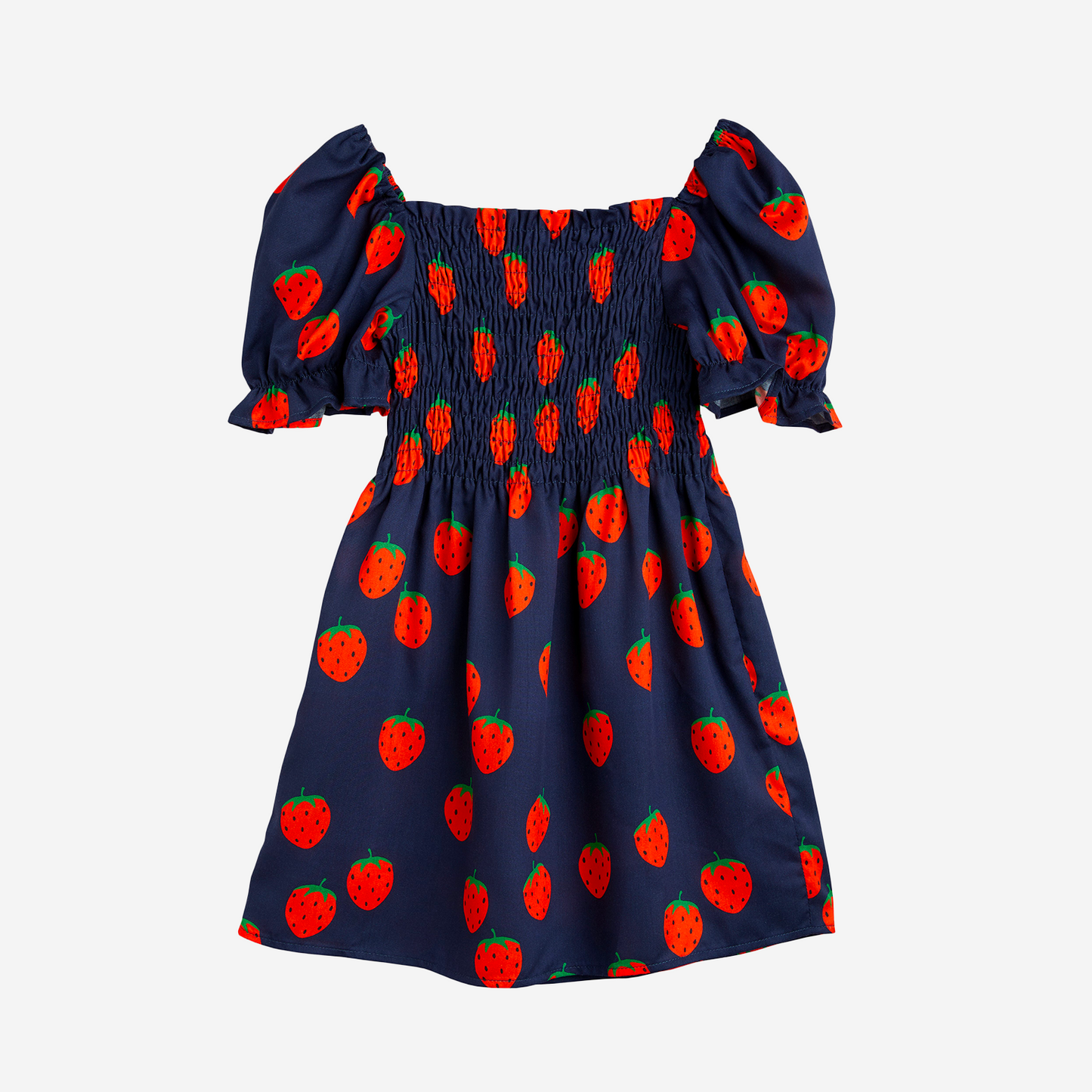 STRAWBERRIES WOVEN DRESS