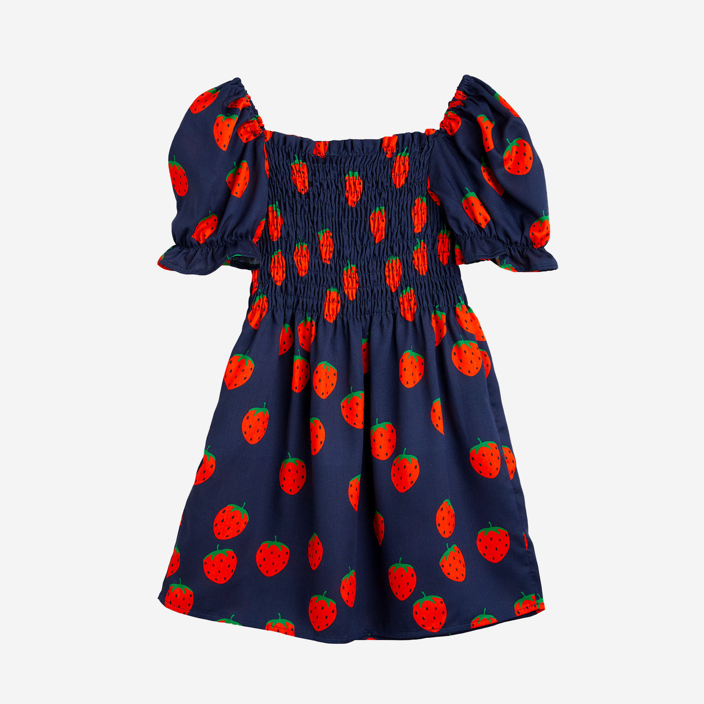 STRAWBERRIES WOVEN DRESS