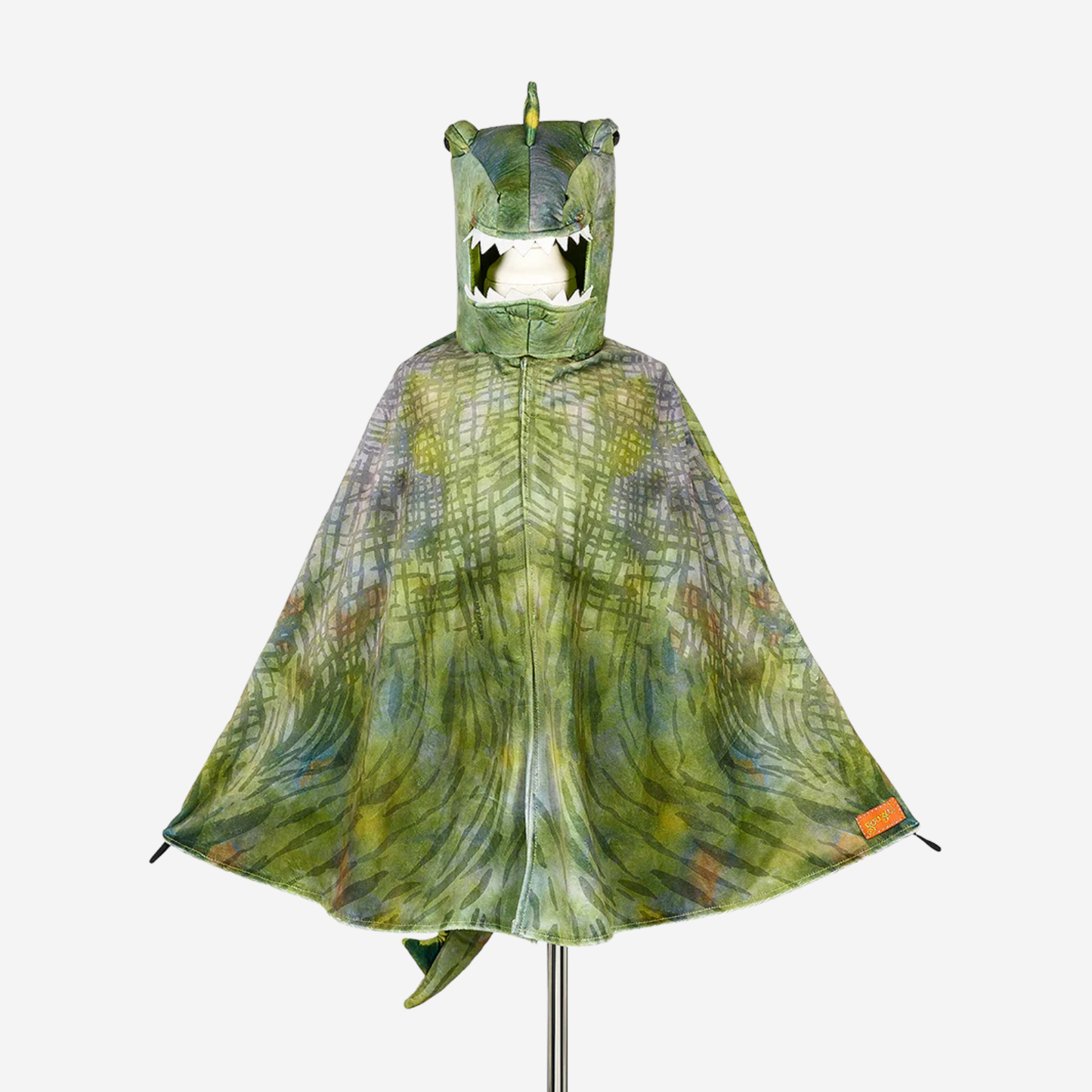T REX GREEN CAPE, 4-7 YRS, 104-122 CM (1 PC)