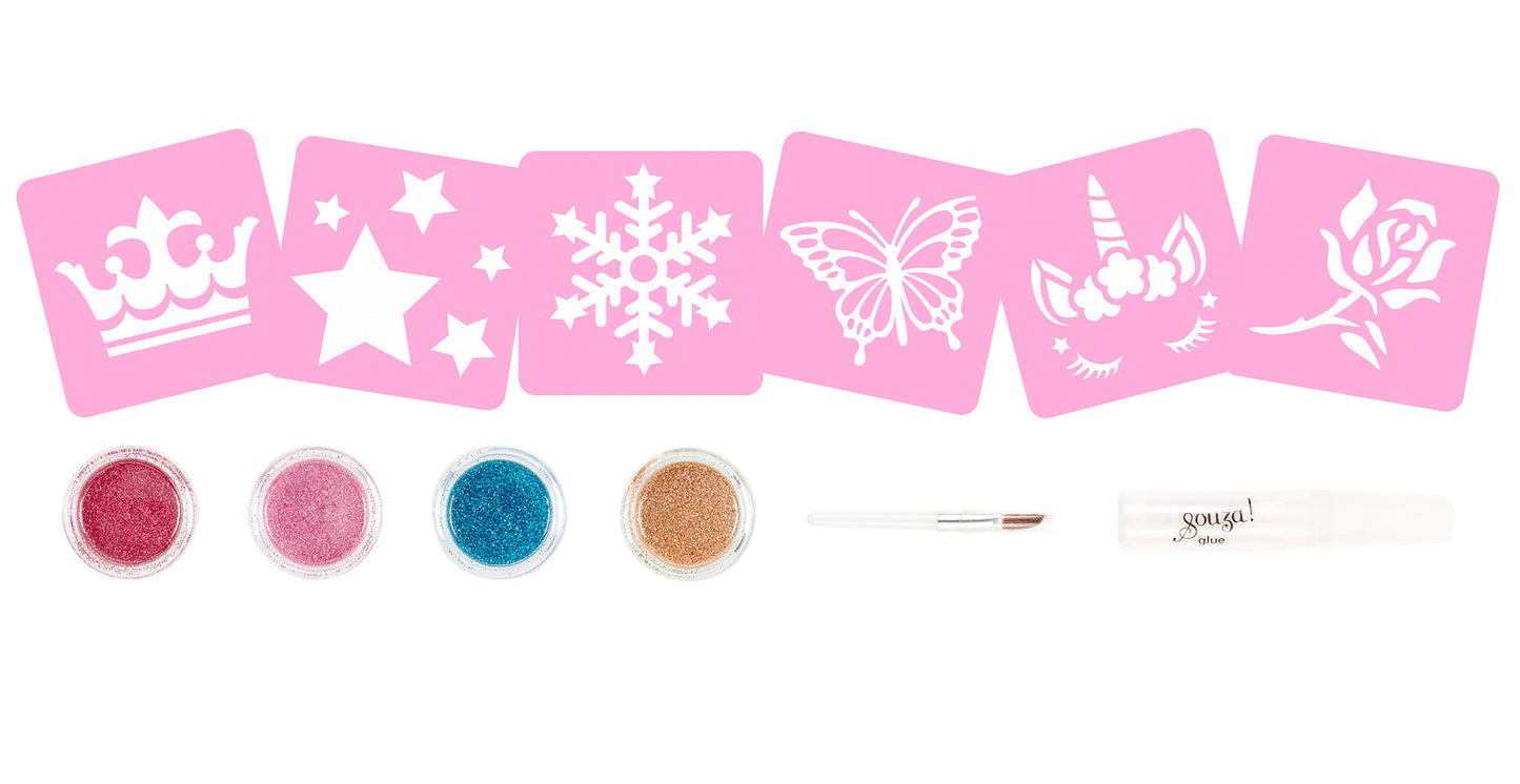 GLITTER TATTOO SET